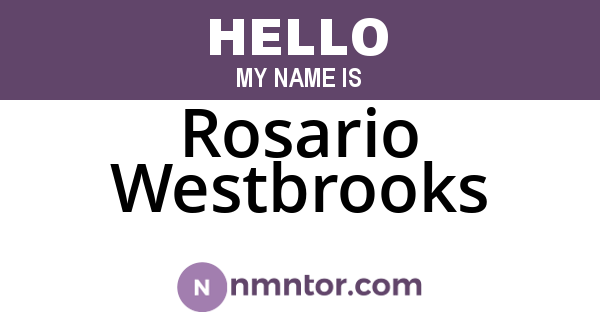 Rosario Westbrooks