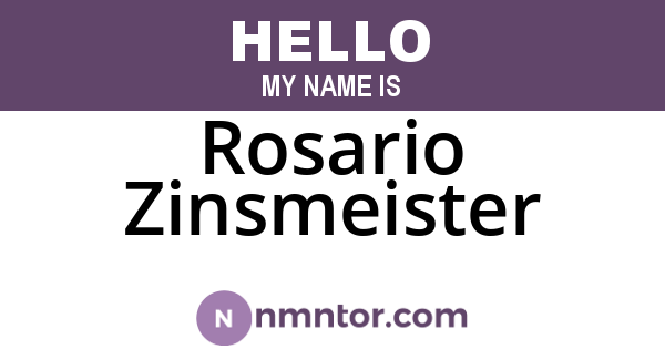 Rosario Zinsmeister