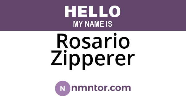 Rosario Zipperer