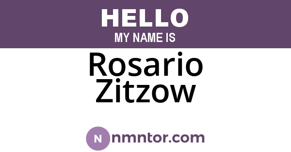 Rosario Zitzow