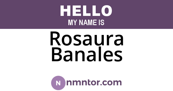 Rosaura Banales