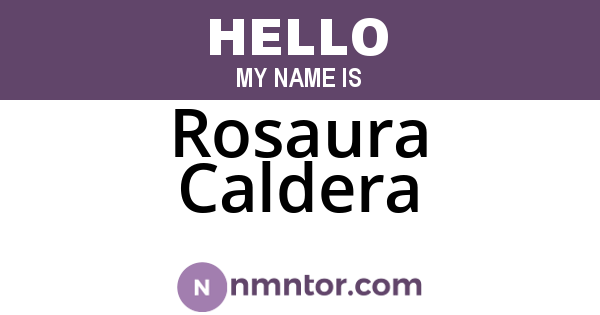 Rosaura Caldera