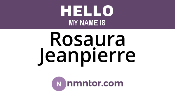 Rosaura Jeanpierre
