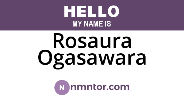 Rosaura Ogasawara