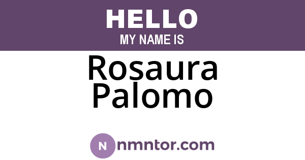 Rosaura Palomo