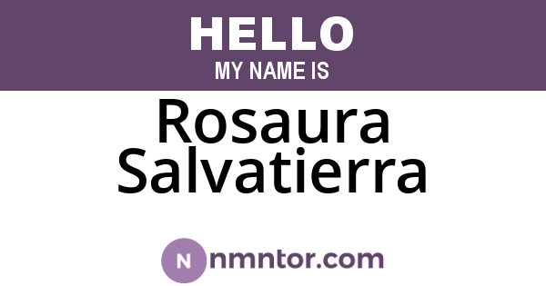 Rosaura Salvatierra