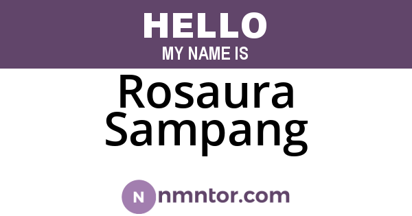 Rosaura Sampang