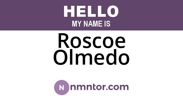Roscoe Olmedo