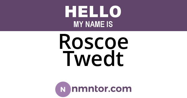 Roscoe Twedt