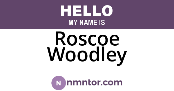 Roscoe Woodley