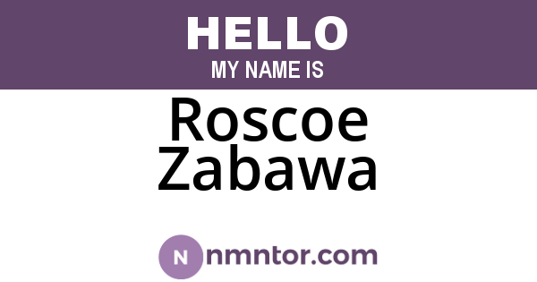 Roscoe Zabawa