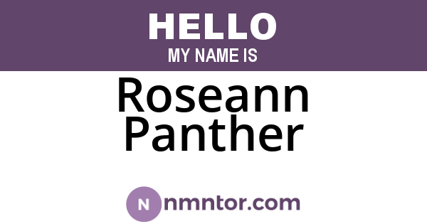 Roseann Panther