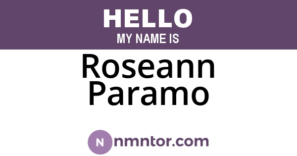 Roseann Paramo