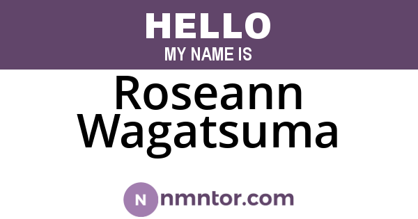 Roseann Wagatsuma