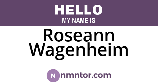 Roseann Wagenheim