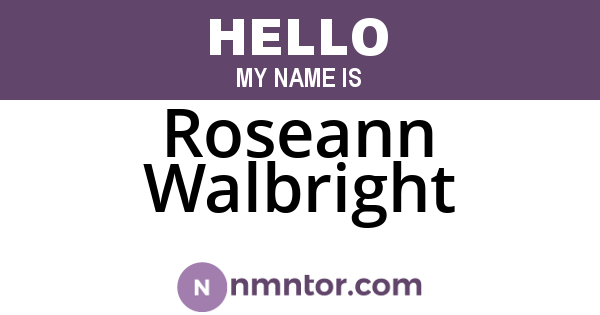 Roseann Walbright