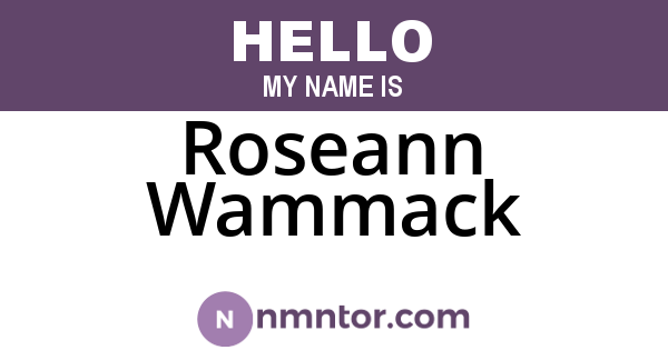 Roseann Wammack