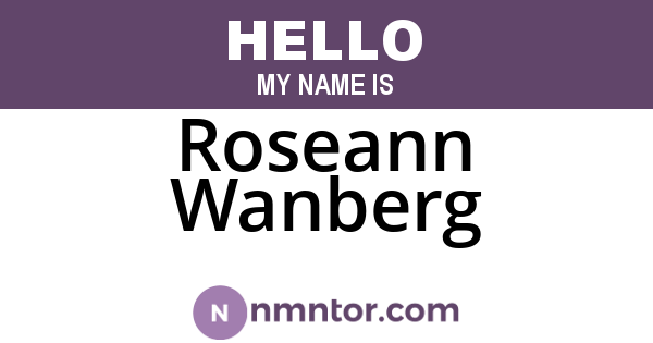 Roseann Wanberg