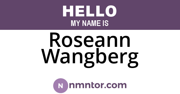 Roseann Wangberg