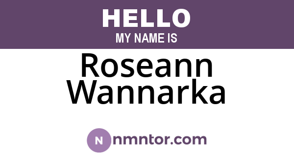 Roseann Wannarka