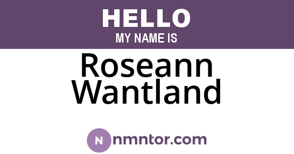 Roseann Wantland