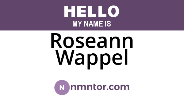 Roseann Wappel