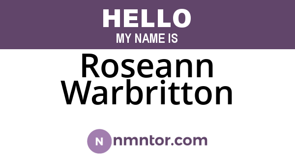 Roseann Warbritton