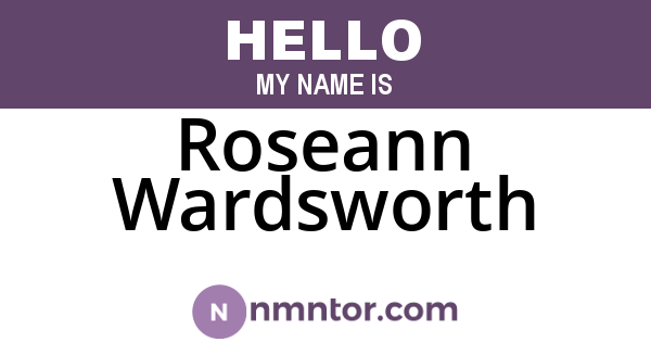 Roseann Wardsworth