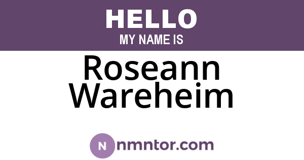 Roseann Wareheim