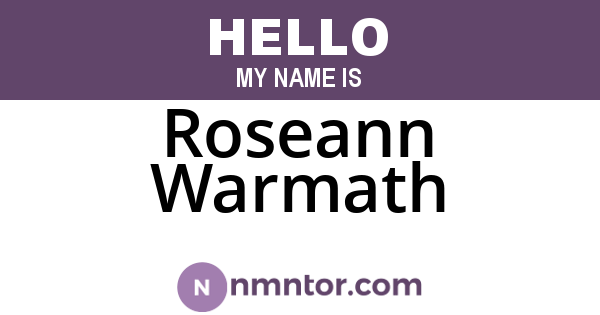 Roseann Warmath