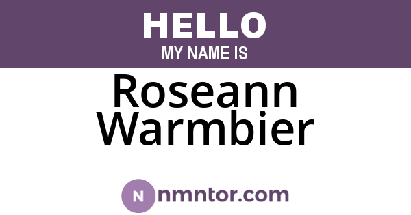 Roseann Warmbier