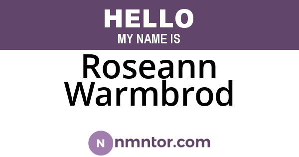 Roseann Warmbrod