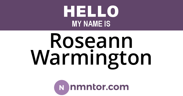 Roseann Warmington