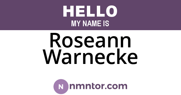 Roseann Warnecke