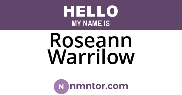 Roseann Warrilow