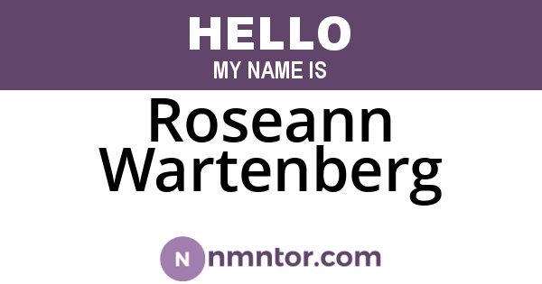 Roseann Wartenberg
