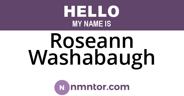Roseann Washabaugh