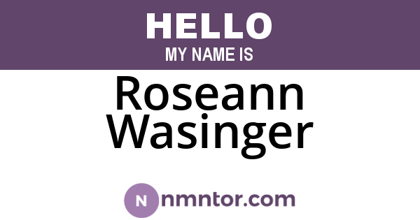 Roseann Wasinger