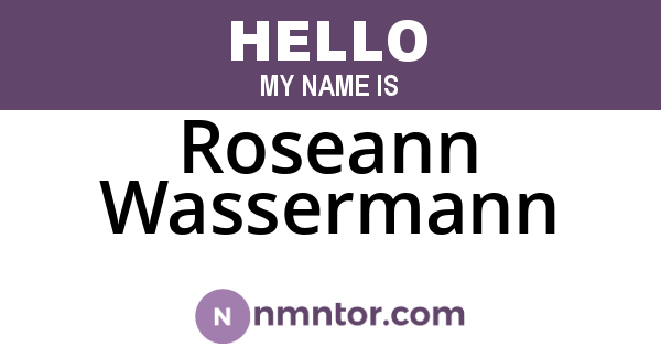 Roseann Wassermann