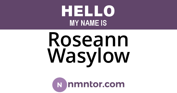 Roseann Wasylow