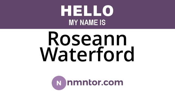 Roseann Waterford