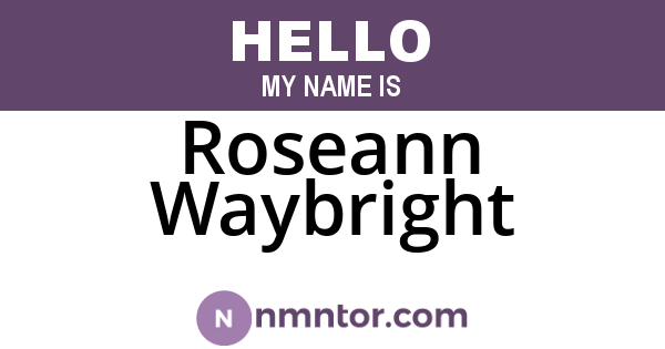Roseann Waybright