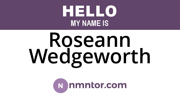 Roseann Wedgeworth