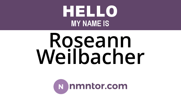 Roseann Weilbacher