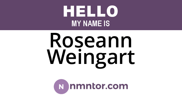 Roseann Weingart