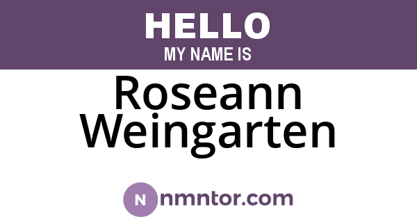 Roseann Weingarten