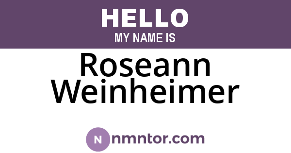 Roseann Weinheimer