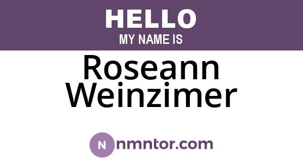 Roseann Weinzimer