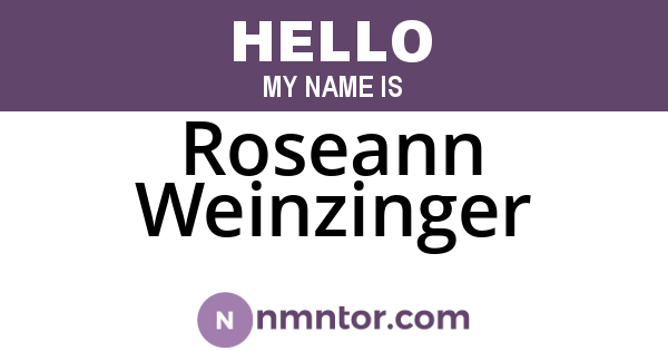 Roseann Weinzinger