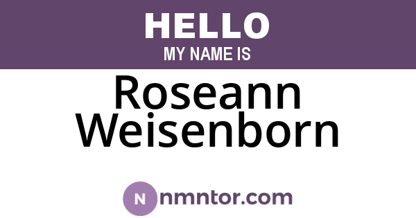 Roseann Weisenborn